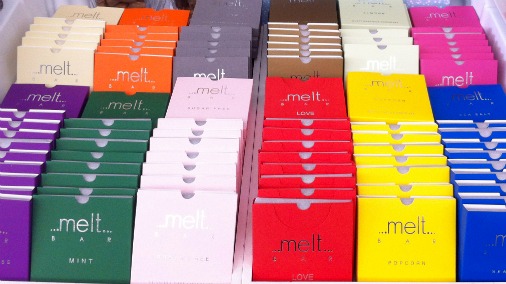 Colourful bars, from Melt in Notting Hill Gate. 