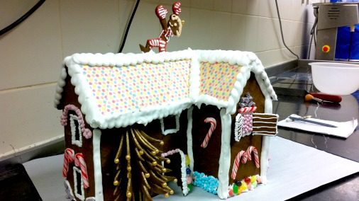 Part of the gingerbread village. 