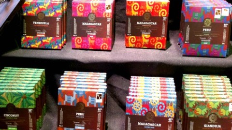Colourful bars from The Chocolate Tree. 