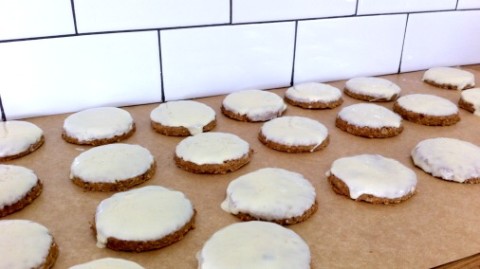 White chocolate dipped lemon digestives from The Great British Bake Off - Bake it Better - Chocolate