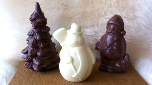 R Chocolates Christmas shapes.