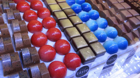 Chocolates on display at one of the many events where 5D are to be found.